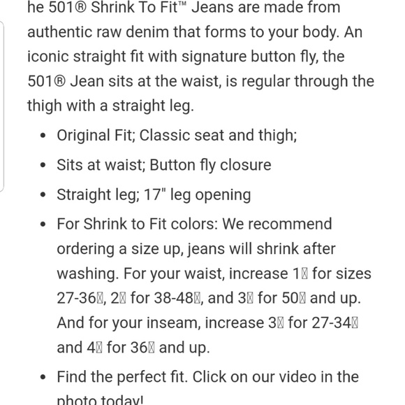 Levi's 501 Shrink-to-Fit button-fly jeans - coral - Picture 8 of 8